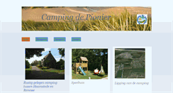 Desktop Screenshot of campingdepionier.nl