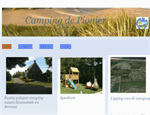 Tablet Screenshot of campingdepionier.nl